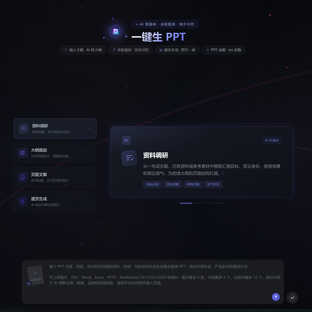 一键生PPT应用案例